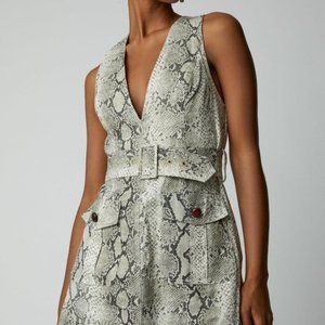 Zimmerman Mini Snakeskin Print Dress